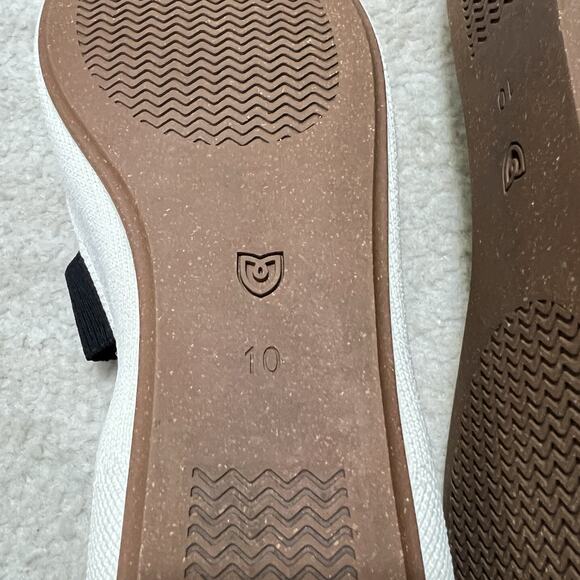 Rothy’s Flats The Point Mary Jane Love Bird White Black Washable Size 10 - Picture 4 of 8